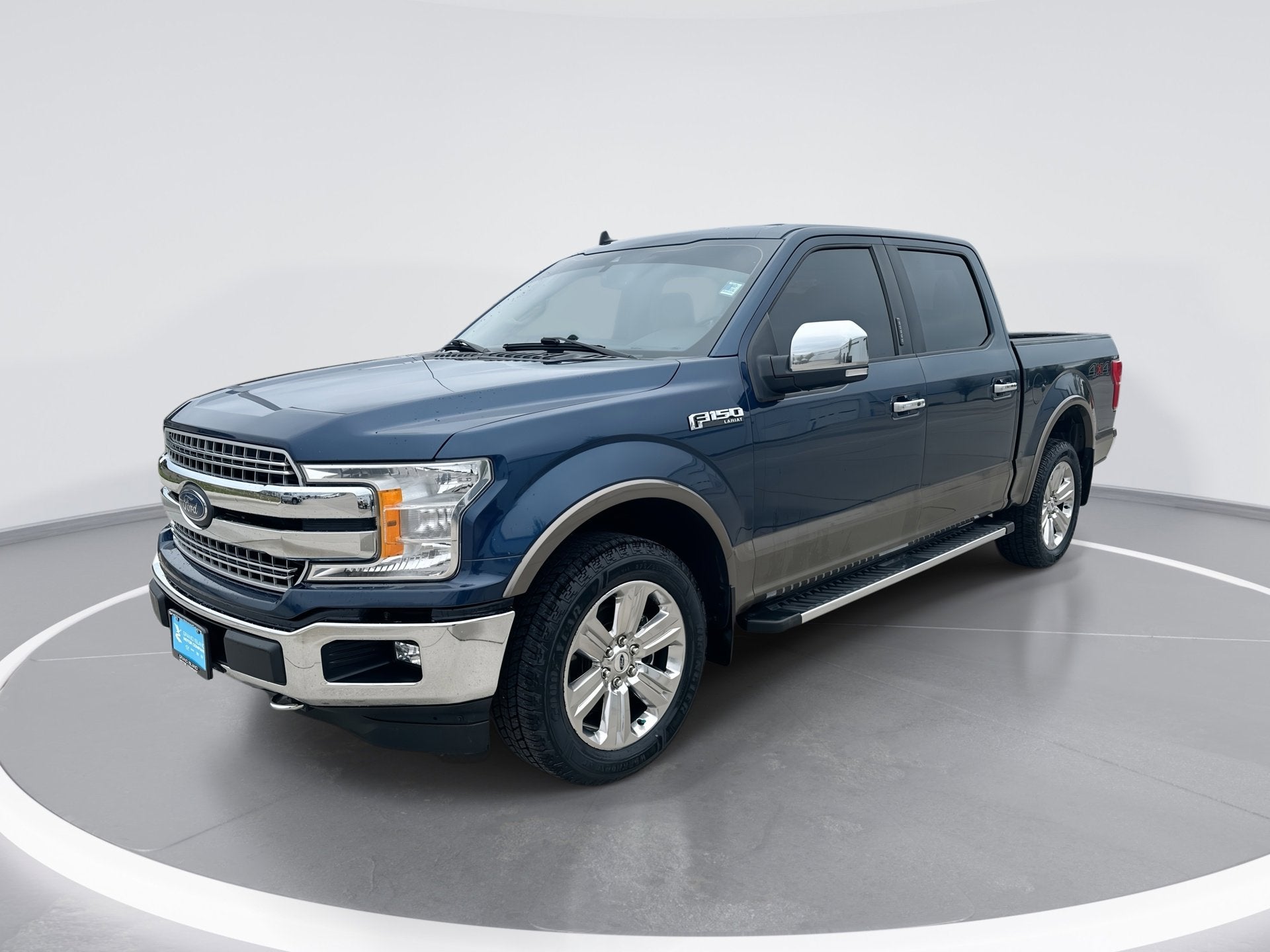2020 Ford F-150 XL in Blue Jeans — front three-quarter view