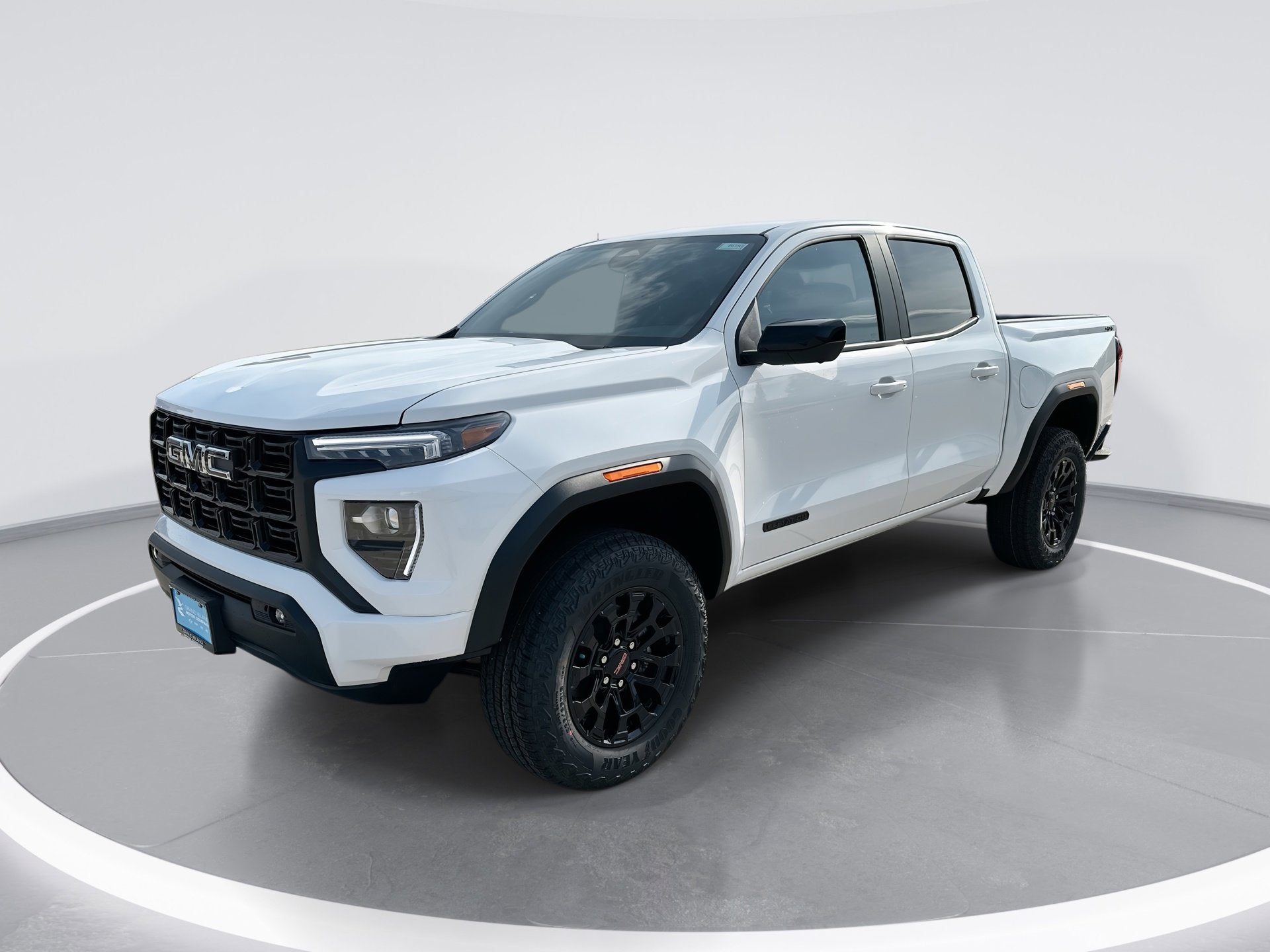 2026 GMC Canyon Elevation in Summit White — front three-quarter view