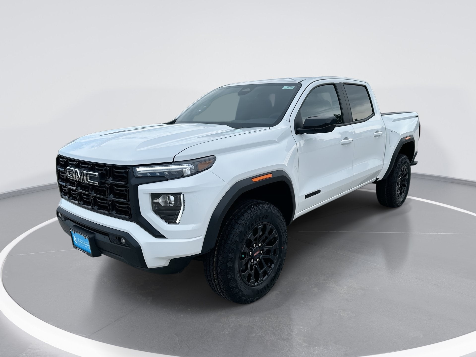 2026 GMC Canyon Elevation in Summit White — front three-quarter view