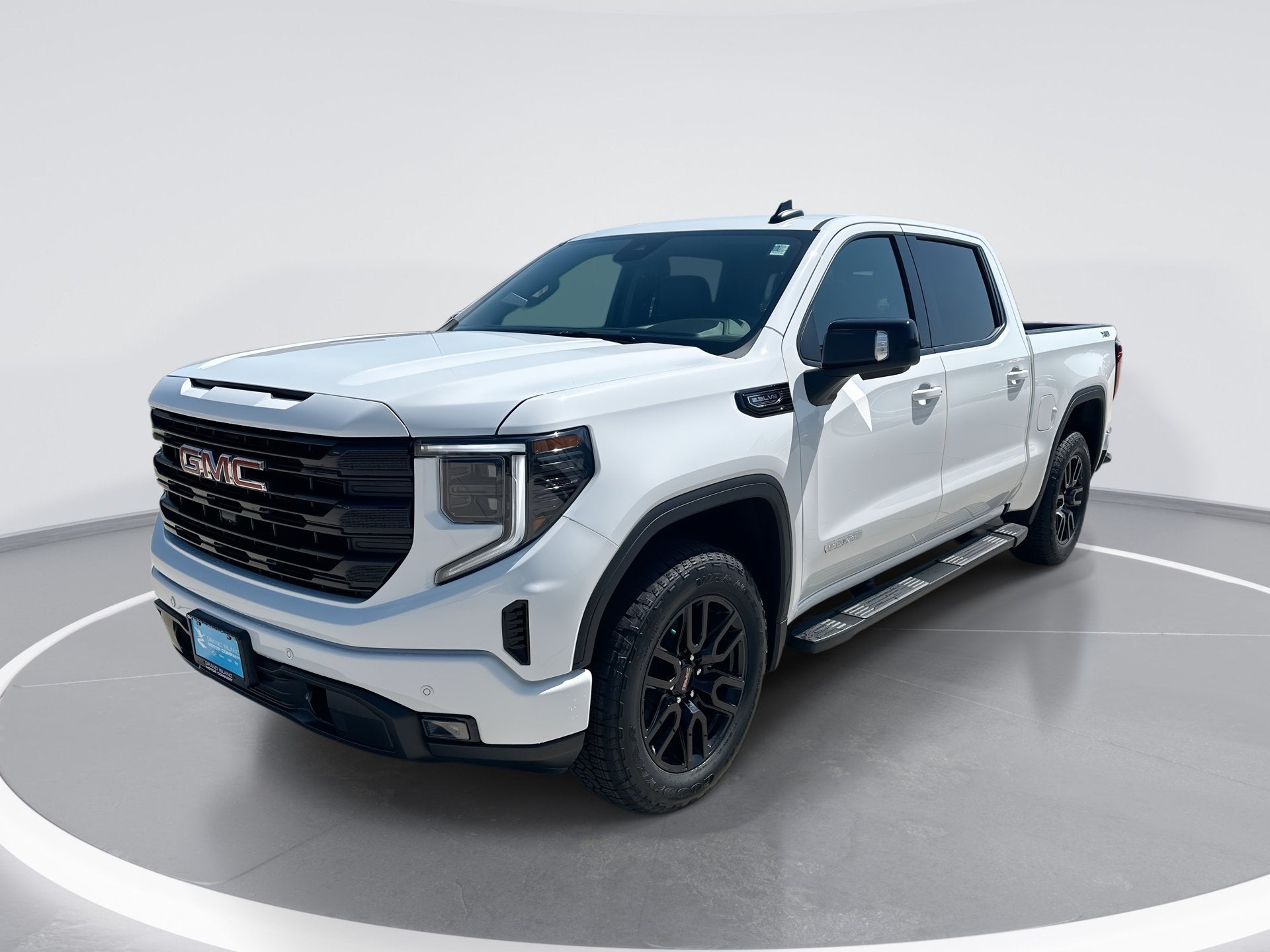 2026 GMC Sierra 1500 Elevation in Summit White — front three-quarter view