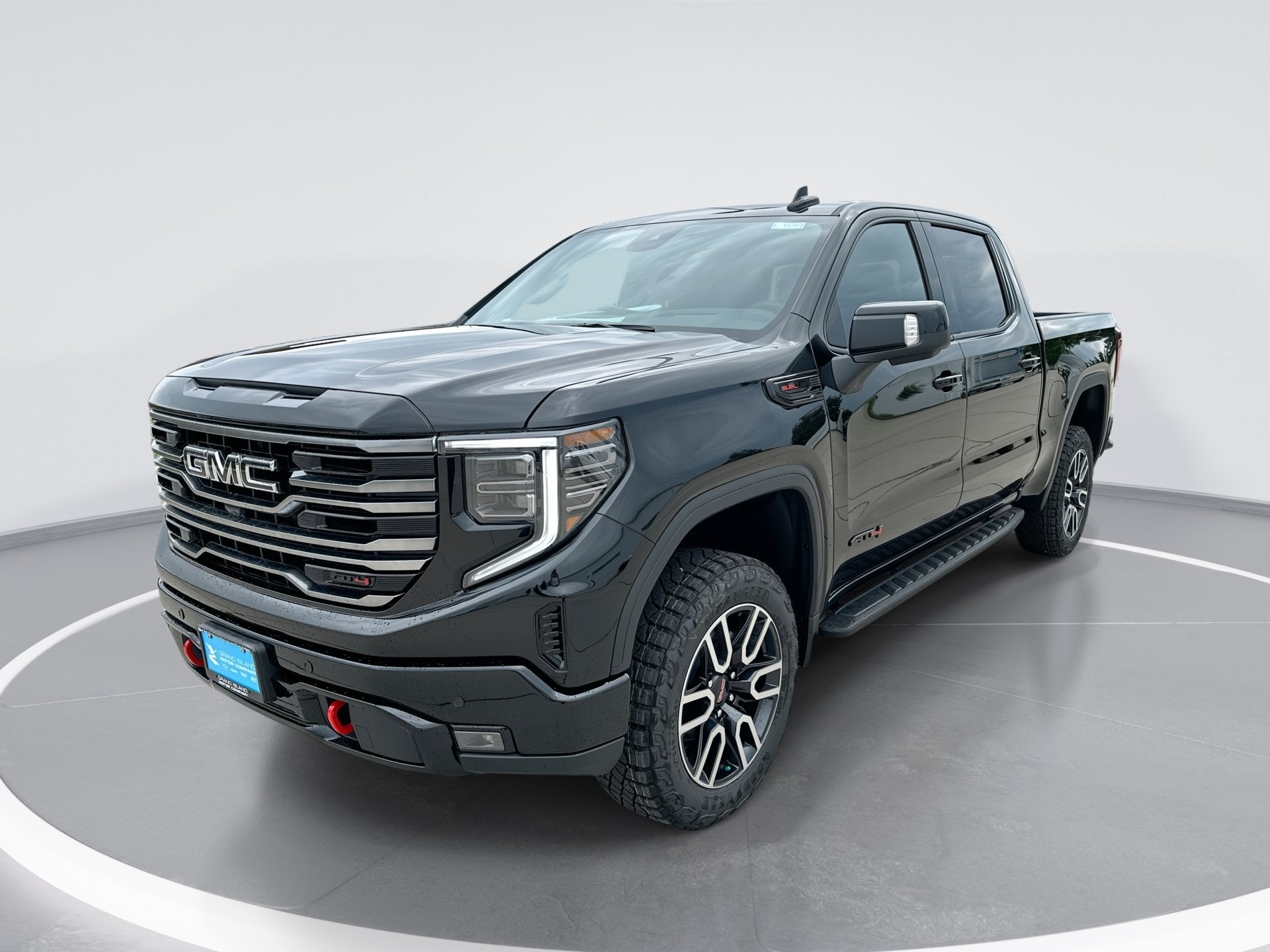 2026 GMC Sierra 1500 AT4 in Onyx Black — front three-quarter view