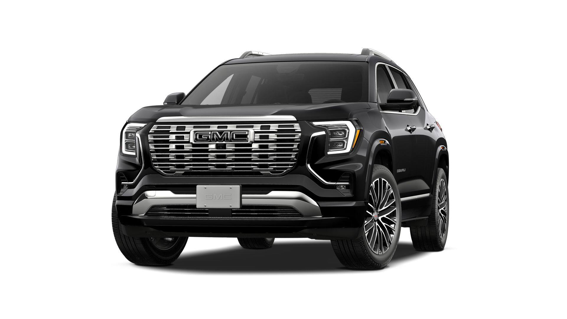 2027 GMC Terrain AWD Denali in Ebony Twilight Metallic — front three-quarter view