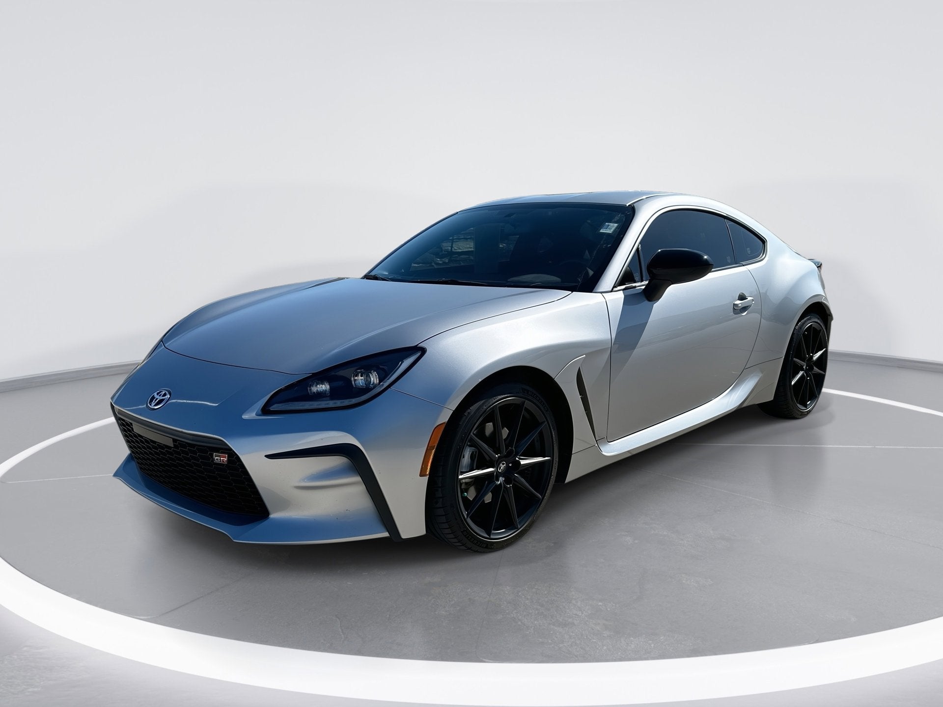 2022 Toyota GR86 Premium in Steel — front three-quarter view